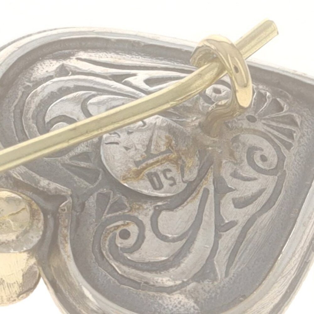 Konstantino Ruby Heart Scrollwork Drop Earrings 9… - image 4